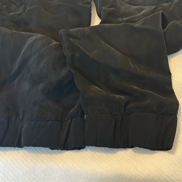 Nation LTD black rayon joggers SZ M made in LA silky texture pull on pants chic - Picture 13 of 16